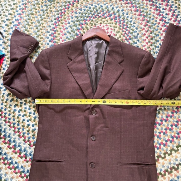 TRUSSINI Linea Nuova Suit jacket SZ 40R brown Fully Lined men’s - Picture 7 of 16